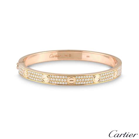 cartier bracelet diamond price|cartier bracelet full diamond price.